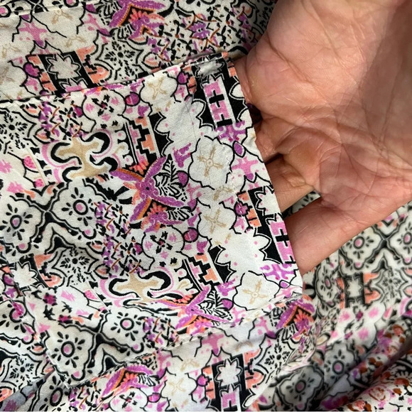 Maeve Anthropologie Womens XS Islet Roll Tab Button Down Boho Long Sleeve Top - Picture 3 of 8